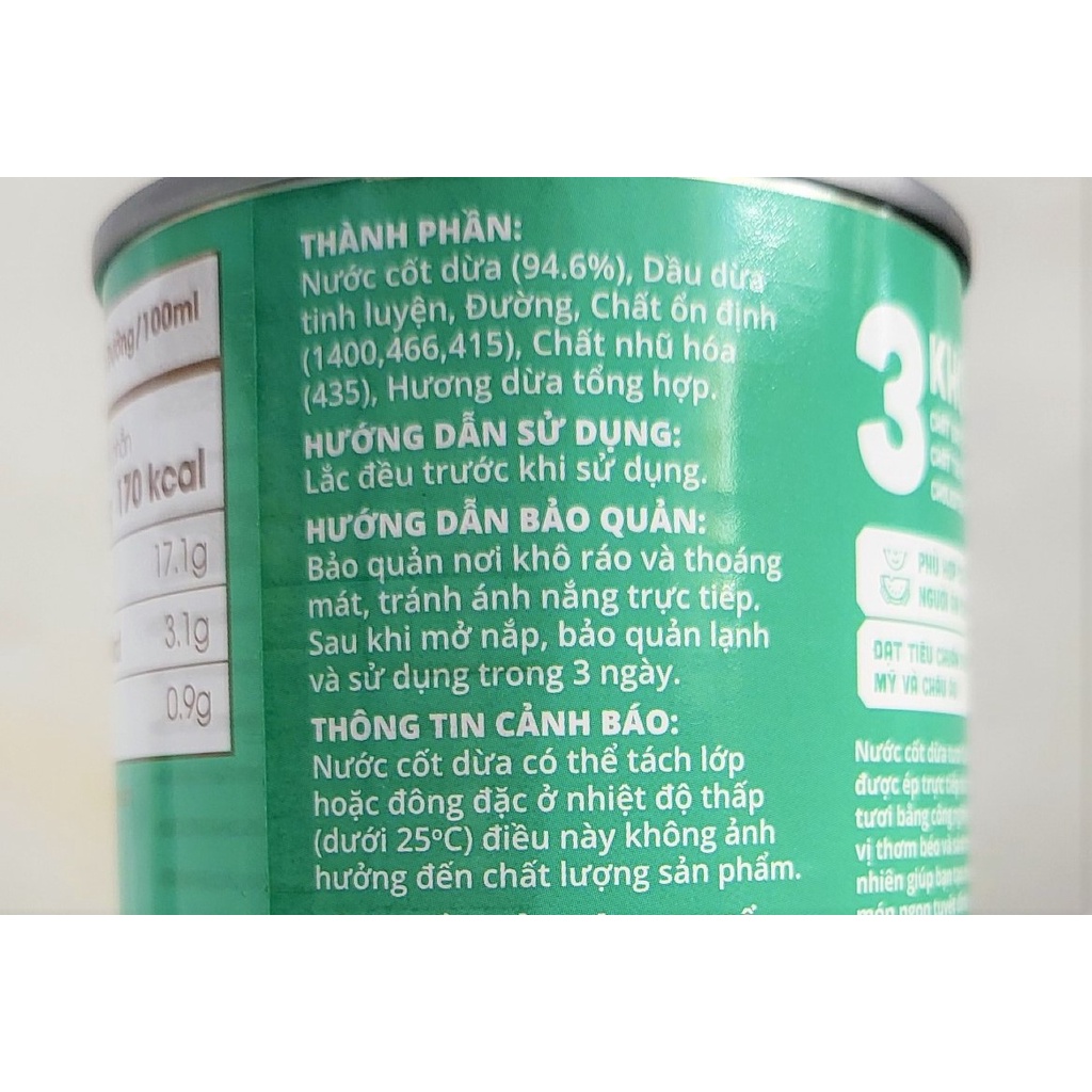 [Hộp 400ml – Nhãn XANH] NƯỚC CỐT DỪA TƯƠI Cocoxim [VN] BETRIMEX Coconut Milk