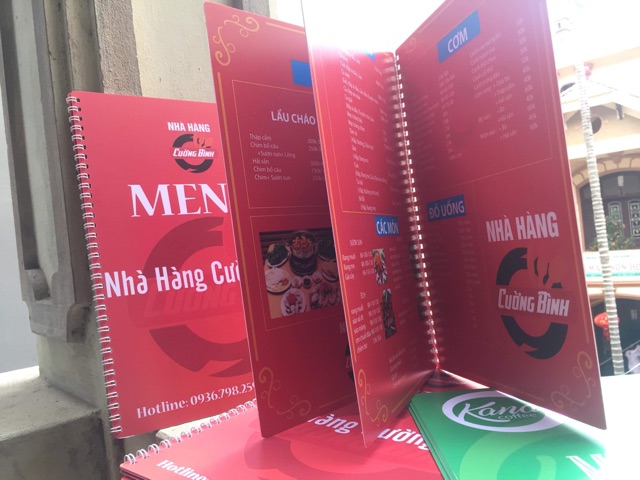 Menu Cafe Trà Sữa Chất Liệu Nhựa Chống Nước