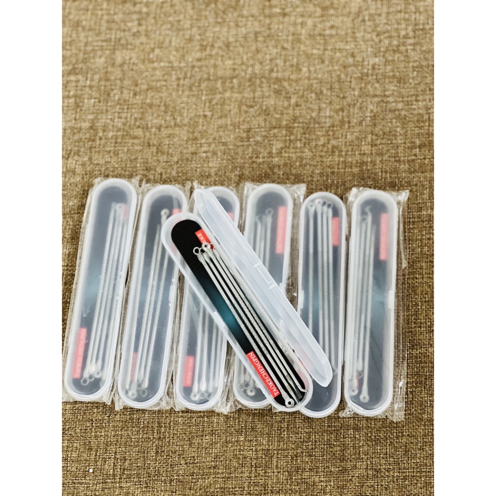 Bộ 4 cây nặn mụn đầu đen chuyên nghiệp trong spa,dụng cụ cây nặn mụn 2 đầu cao cấp A Lá Kids