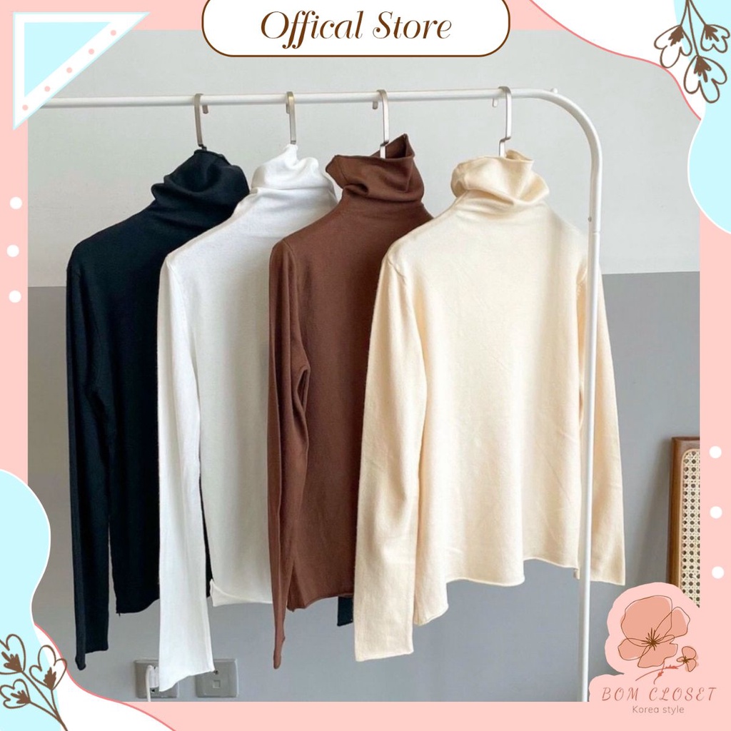 ⚡[ TOP BÁN CHẠY ] Áo len cổ lọ freesize chất len mềm mịn co dãn tốt [ ẢNH THẬT ] 💯