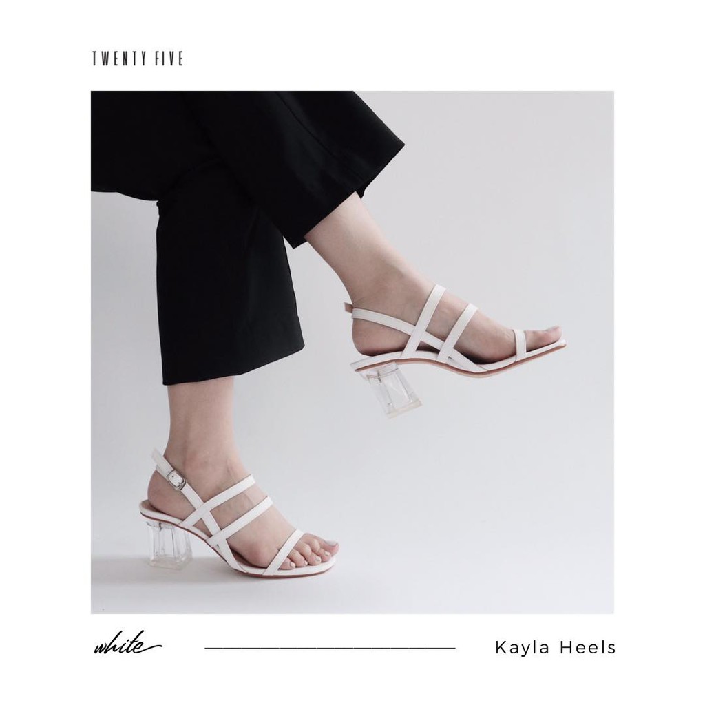 [Mã SKAMLTSM9 giảm 10% đơn 99K] Giày quai da - Kayla Heels Twentyfive Studio