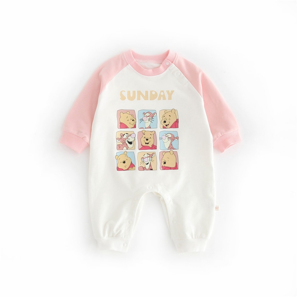 Body dài tay cho bé, body liền thân cho bé mặc thu đông Thanh hằng baby 5 - 13 kg