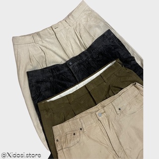 Quần nhung tăm Bigsize unisex dáng suông thoải mái thu đông