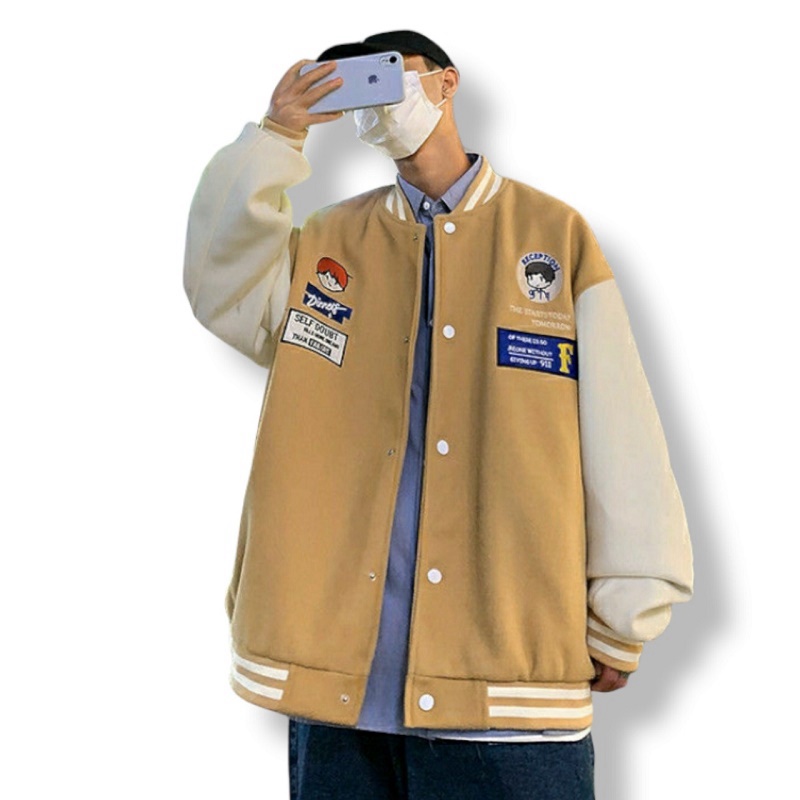 Áo Khoác Nỉ BOMBER PE Unisex Cúc Bấm ETP Mẫu Mới Bao HOT - ĐĂNG QUANG FASHION