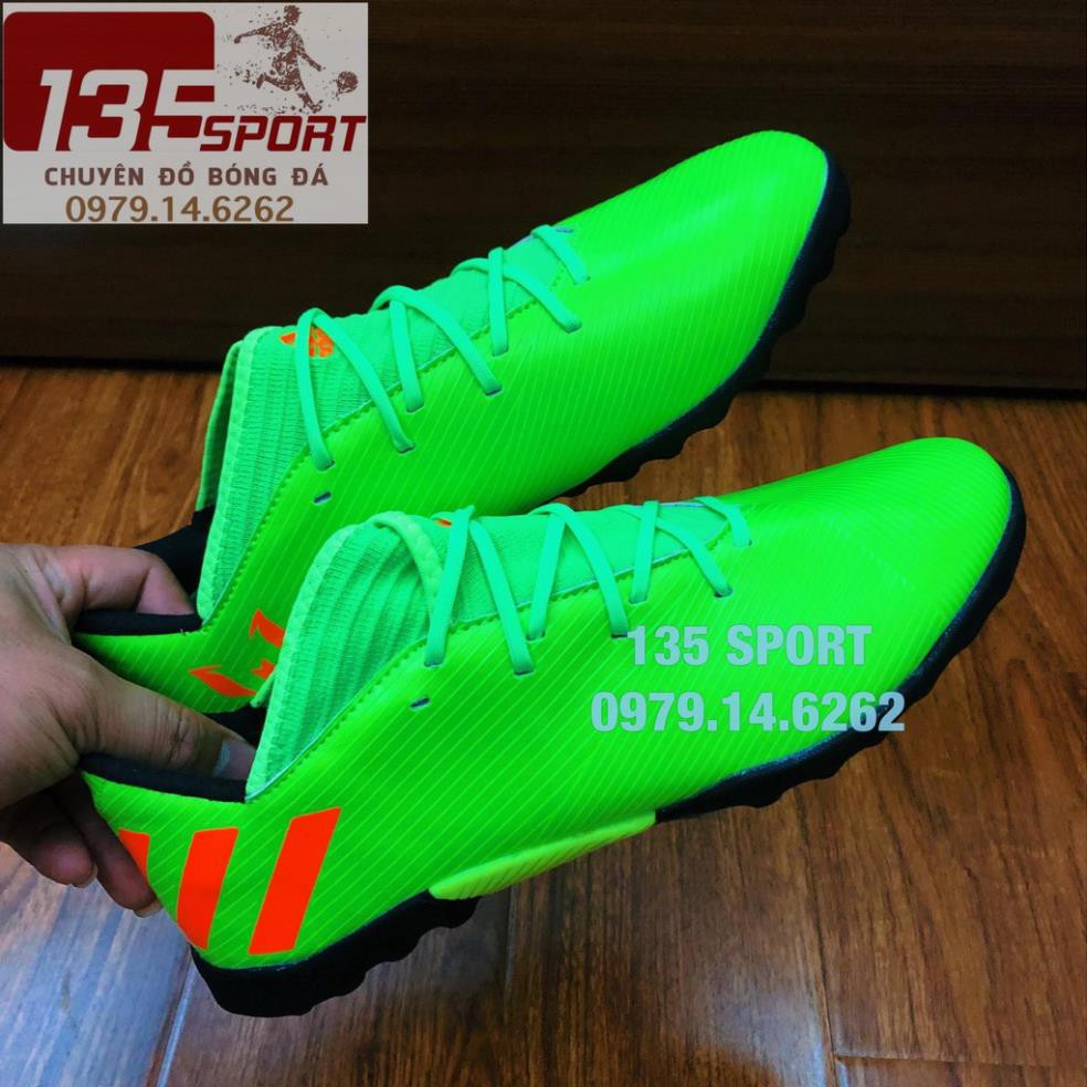 12-12 NEW HOT- Giày đá bóng Nemeziz19.3 Xanh lá TF(Combo Giày+Túi rút) bán chạy Đẹp 1 : '