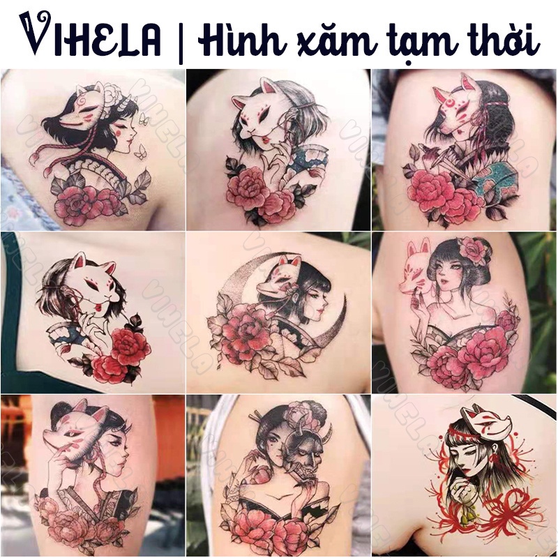 Hình xăm dán tạm thời chống nước MAGIC TATTOO lên hình ngay VIHELA MD 064