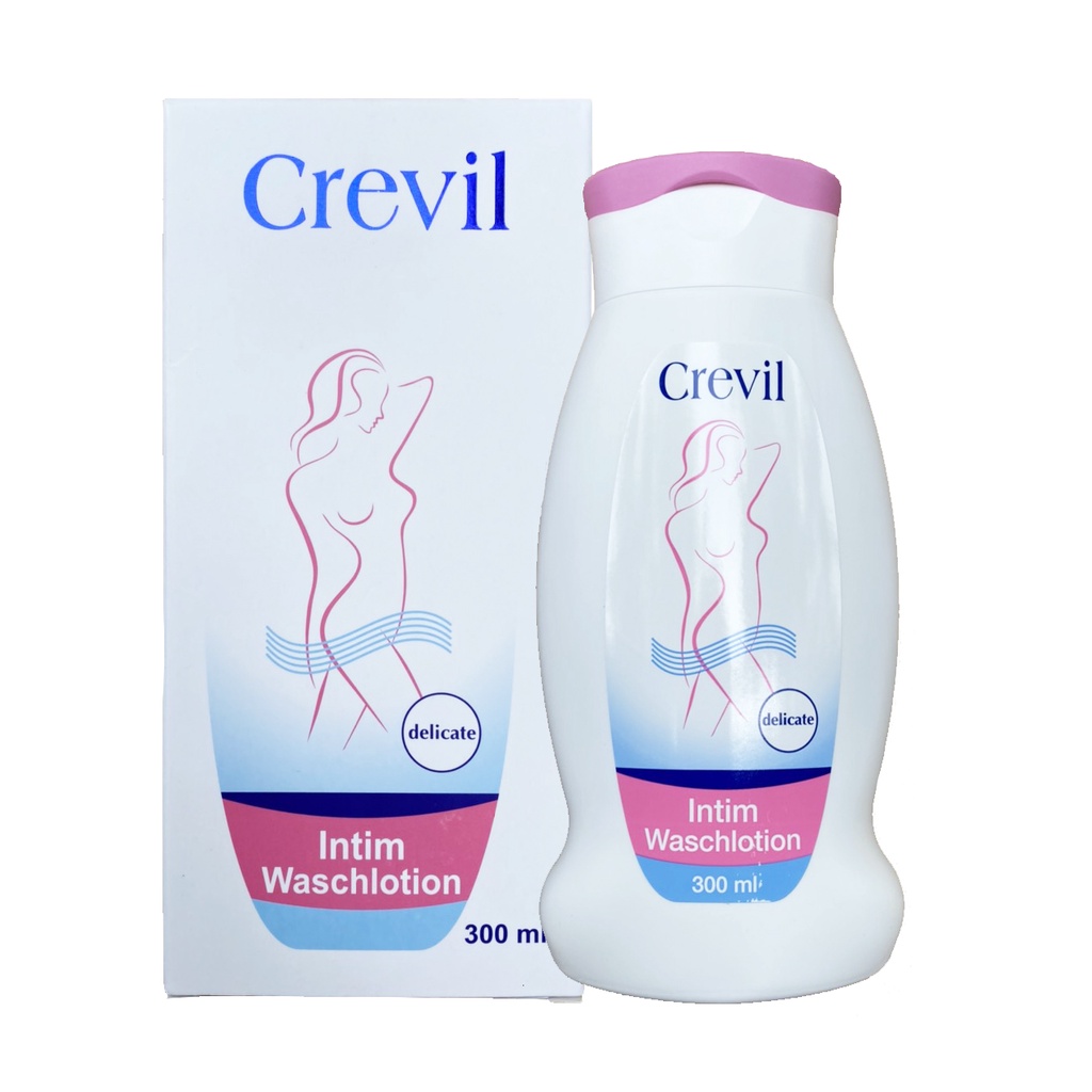 2 chai dung Dịch Vệ Sinh Phụ Nữ Cao Cấp Crevil Intim Waschlotion 300ml