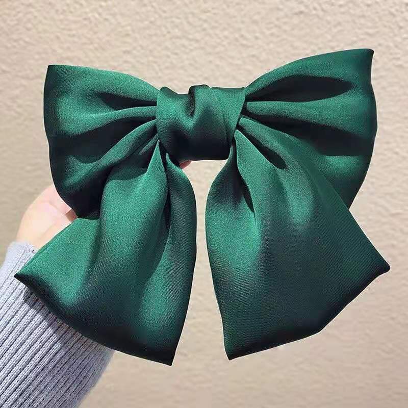 Kẹp tóc hình nơ lụa lớn xinh xắn phụ kiện nơ dành cho nữ C7