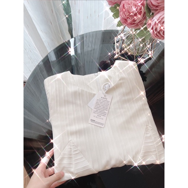 VN912 - VÁY SUÔNG BE LI GÂN ĐUÔI CÁ TAY LỠ