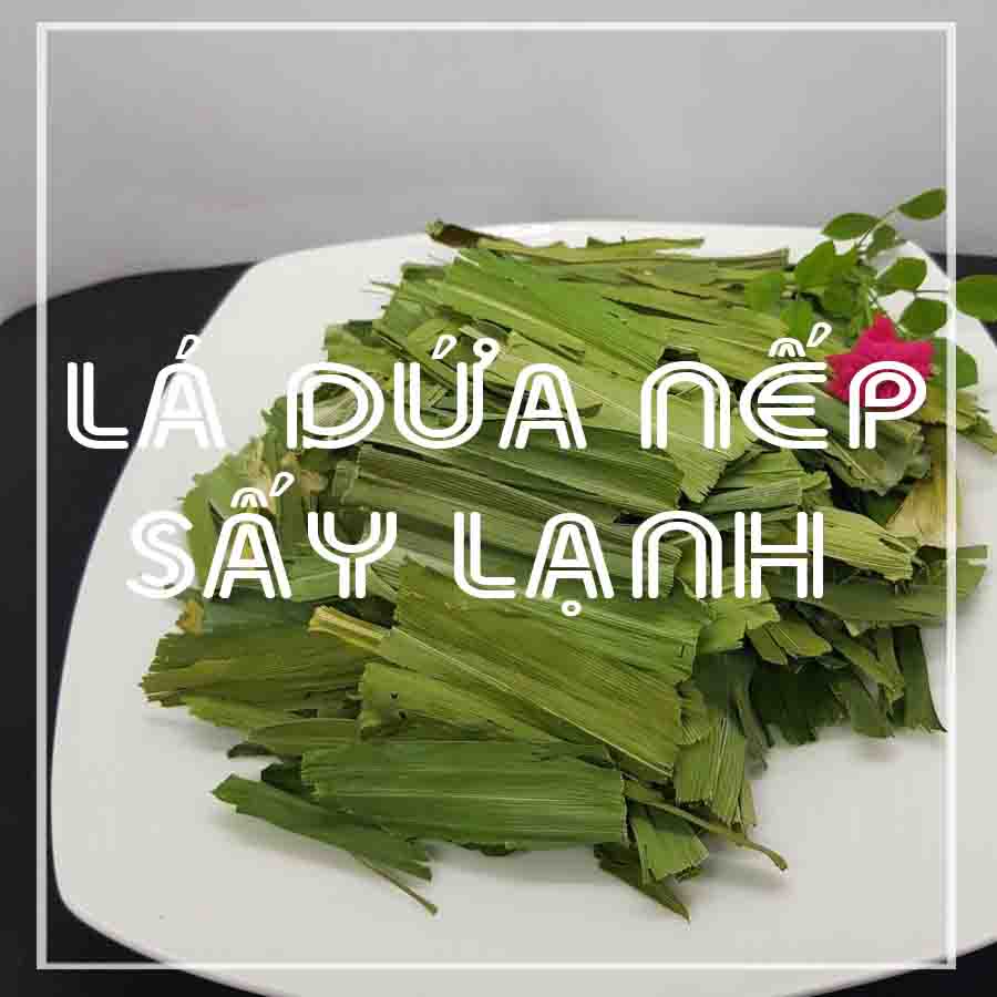 100g LÁ DỨA NẾP (DỨA THƠM) sấy lạnh khô sạch - congtyduoclieuhonglan