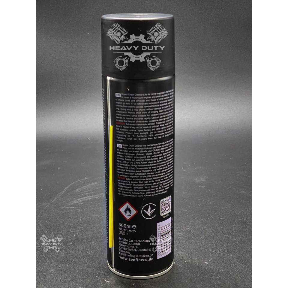 Xịt Vệ Sinh Xích Sên Bọt Tuyết - Senfineco Speed Chain Degreaser 9925 [500ML]