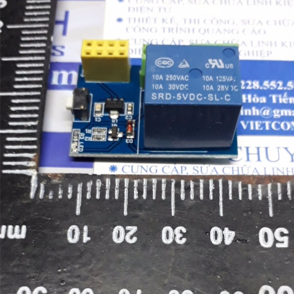 module 1 RELAY 5V điều khiển thiết bị qua wifi IoT ESP-01S, có nút Reset kde4689