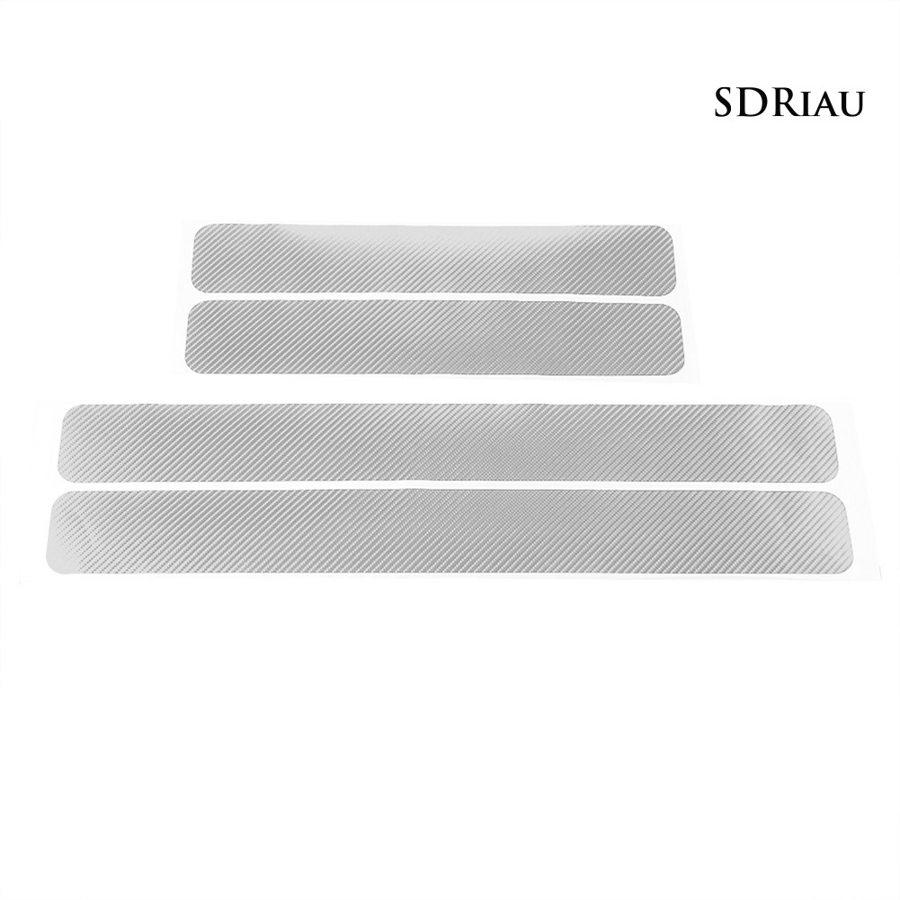 Set 4 Miếng Dán Chống Trầy Hiệu Ứng 3d Cho Cửa Xe Ô Tô