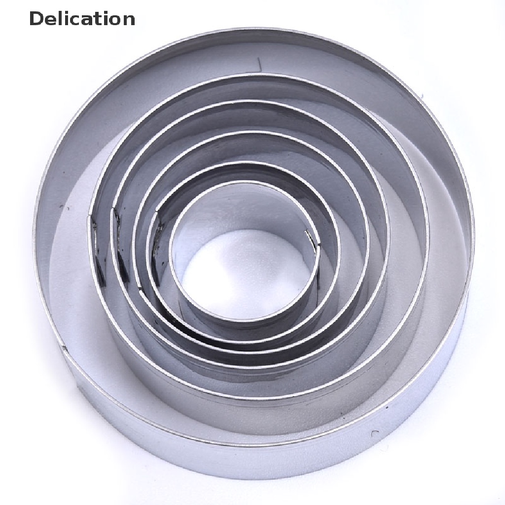 Bộ 6 Khuôn Cắt Bánh Mousse Bằng Thép Không Gỉ Tiện Dụng