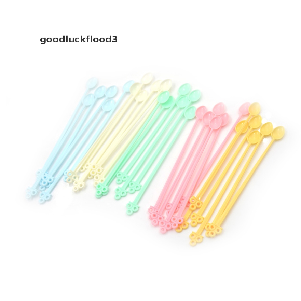 Bộ 30 Muỗng Nhựa Mini Dùng Một Lần Cho Pha Trà / Cà Phê