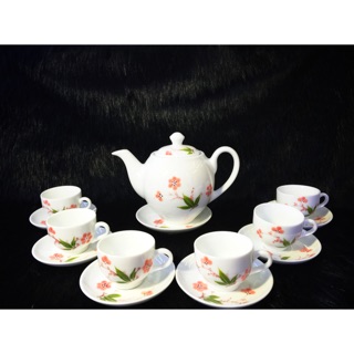 Bộ ấm chén hoa hồng