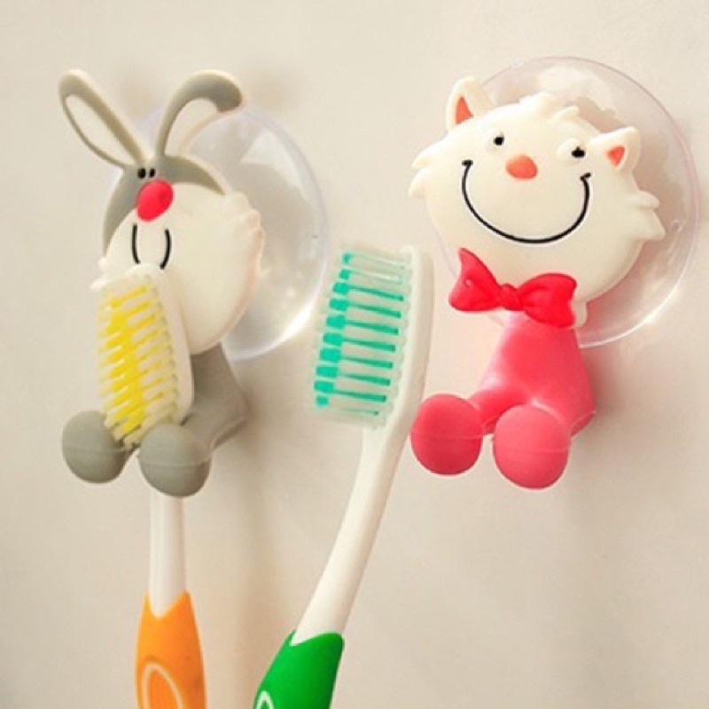 Móc Hít Tường Treo Bàn Chải Hình Thú Kute