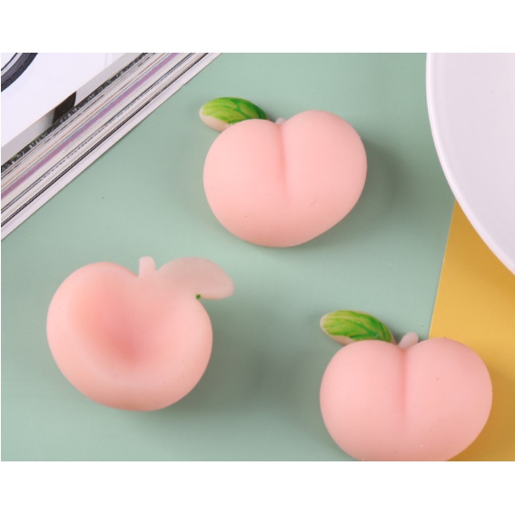 Squishy đào mông mochi DCB41 Dễ Thương mềm mại bóp đã tay cute dán trang trí ốp