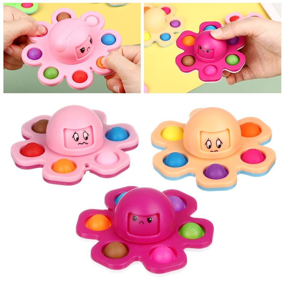 SUSANS Đồ Chơi Tương Tác Lật Mặt Bạch Tuộc Đơn Giản Bằng Silicone