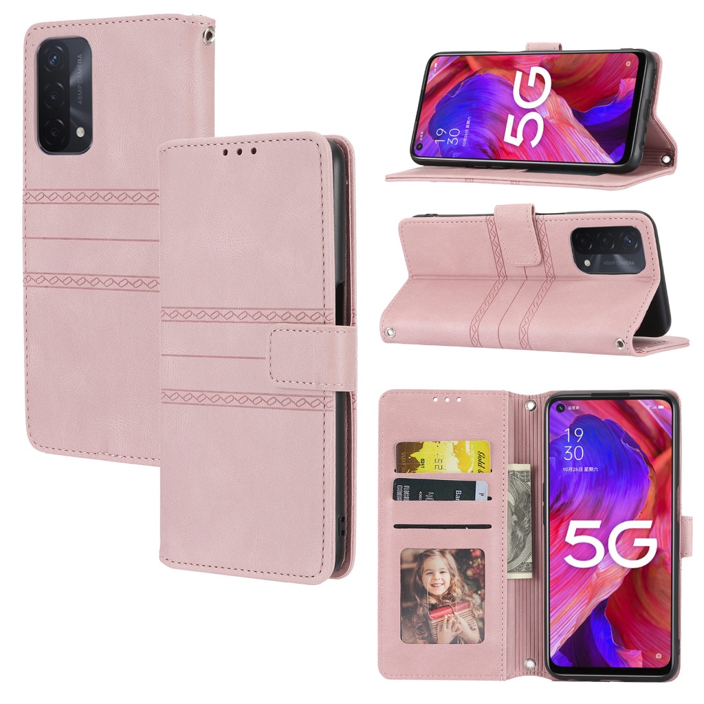 Case for OPPO A74 5G / A93 5G / A54 5G / A93S LS Ốp Lưng Chất Liệu Da Cho