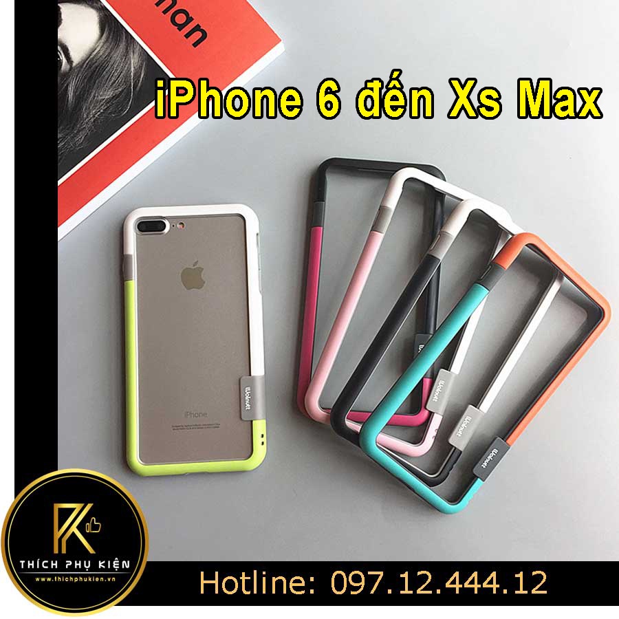 Ốp Viền tản nhiệt tốt iPhone 6/6s/6 Plus/6s Plus/7/8/7 Plus/8 Plus/X/Xs/Xr/Xs Max