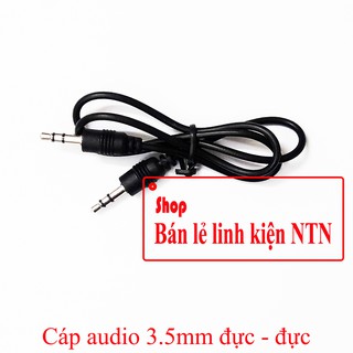 Cáp audio 3.5mm hai đầu đực