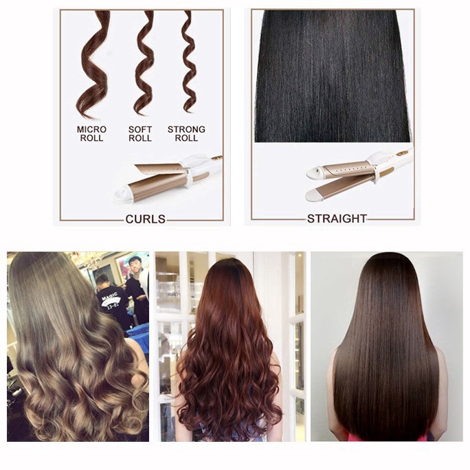 【YKN】Máy duỗi / uốn tóc hai cách dùng phong cách Hàn Quốc tiện dụng