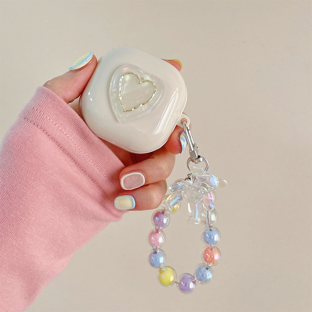 Vỏ Bảo Vệ Hộp Sạc Tai Nghe Bluetooth Không Dây Samsung Galaxy Buds Live / Pro / Buds 2 / Buds 2 Pro Bằng TPU Mềm Họa Tiết Hoa / Bướm / Trái Tim Dễ Thương DIY
