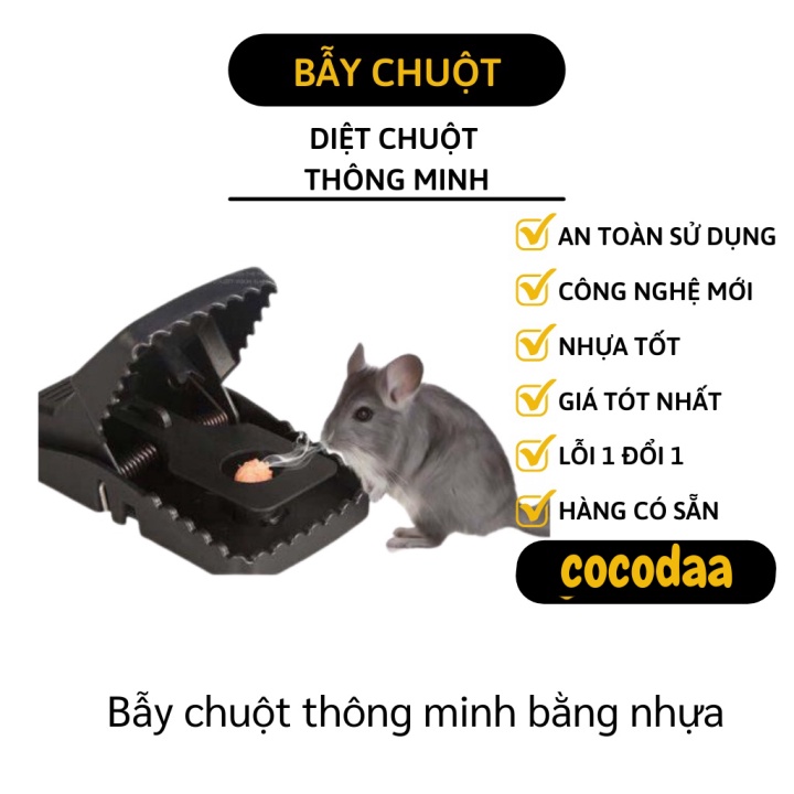 Bẫy Chuột - Dụng Cụ Bẫy Kẹp Chuột Thông Minh, Tiêu Chuẩn Châu Âu 5438 [FREESHIP]