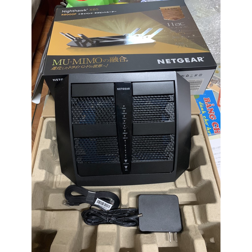 Bộ phát wifi Netgear Nighthawk X6S R8000P—AC4000 Tri-Band