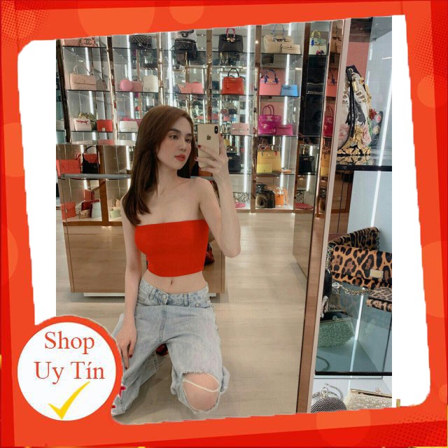 Áo Quây Ngực Len Tăm Nữ 🌸 Croptop thun dáng ôm màu đen trắng tím SIÊU HOT 🌸