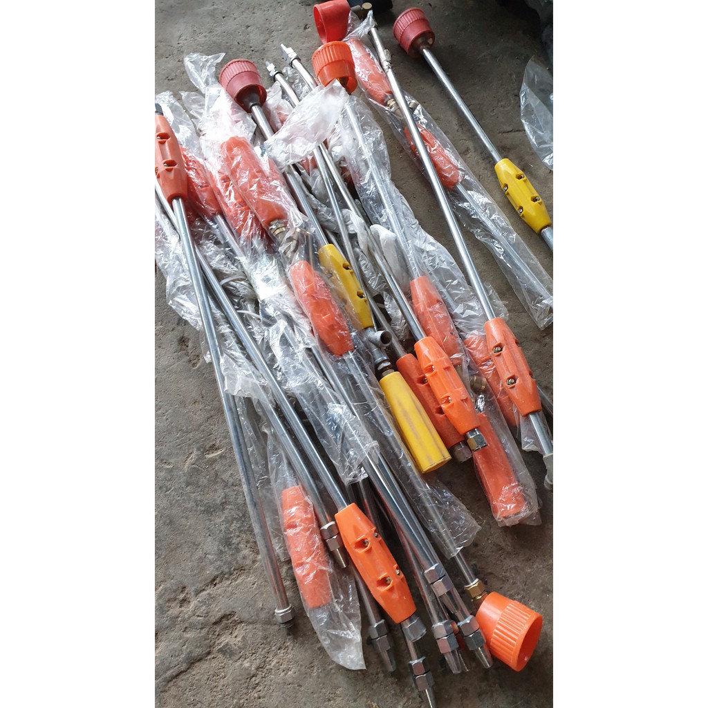 Cần xịt thẳng phun chỉnh áp lực tia nước to nhỏ cho máy rửa xe cao áp kiêm béc phun gắn súng xịt dài 55cm