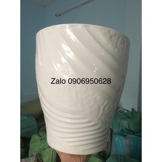 Chậu nhựa mây xoắn