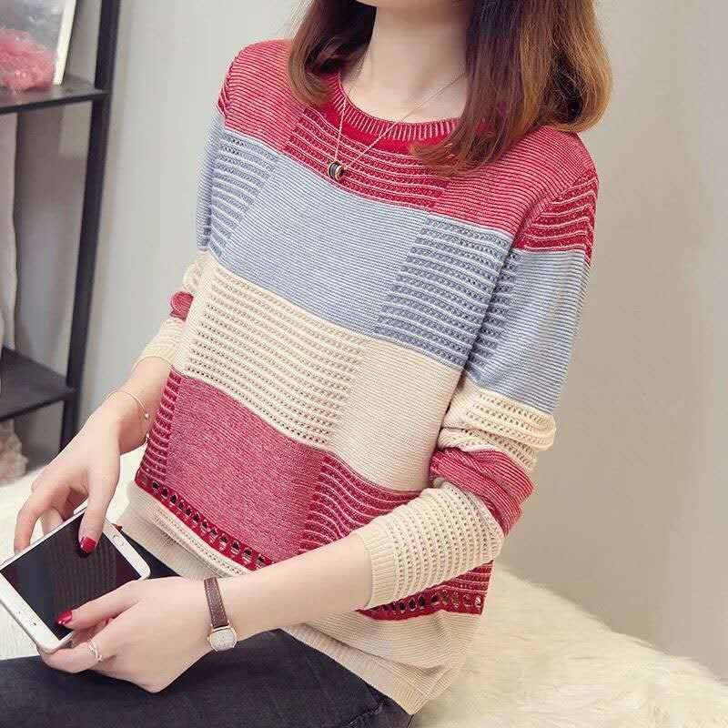 Áo Sweater Dáng Rộng Thời Trang Xuân Thu Hàn Quốc Dành Cho Nữ | BigBuy360 - bigbuy360.vn