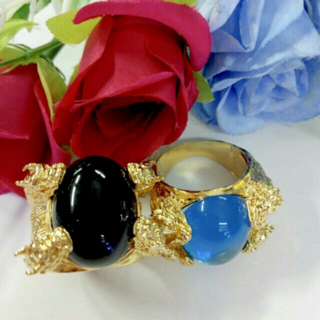 Nhẫn vàng đính đá  (mạ vàng )