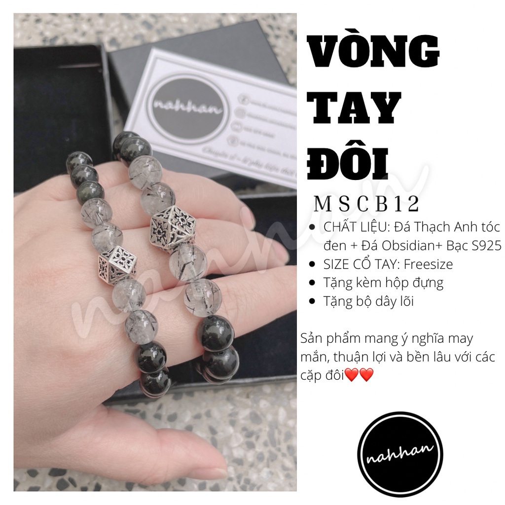 Vòng tay đôi MSCB12 , lắc tay nam nữ , 100% tự nhiên kết hạt sáng bóng thanh lịch và đơn giản , phukiennahhan | BigBuy360 - bigbuy360.vn