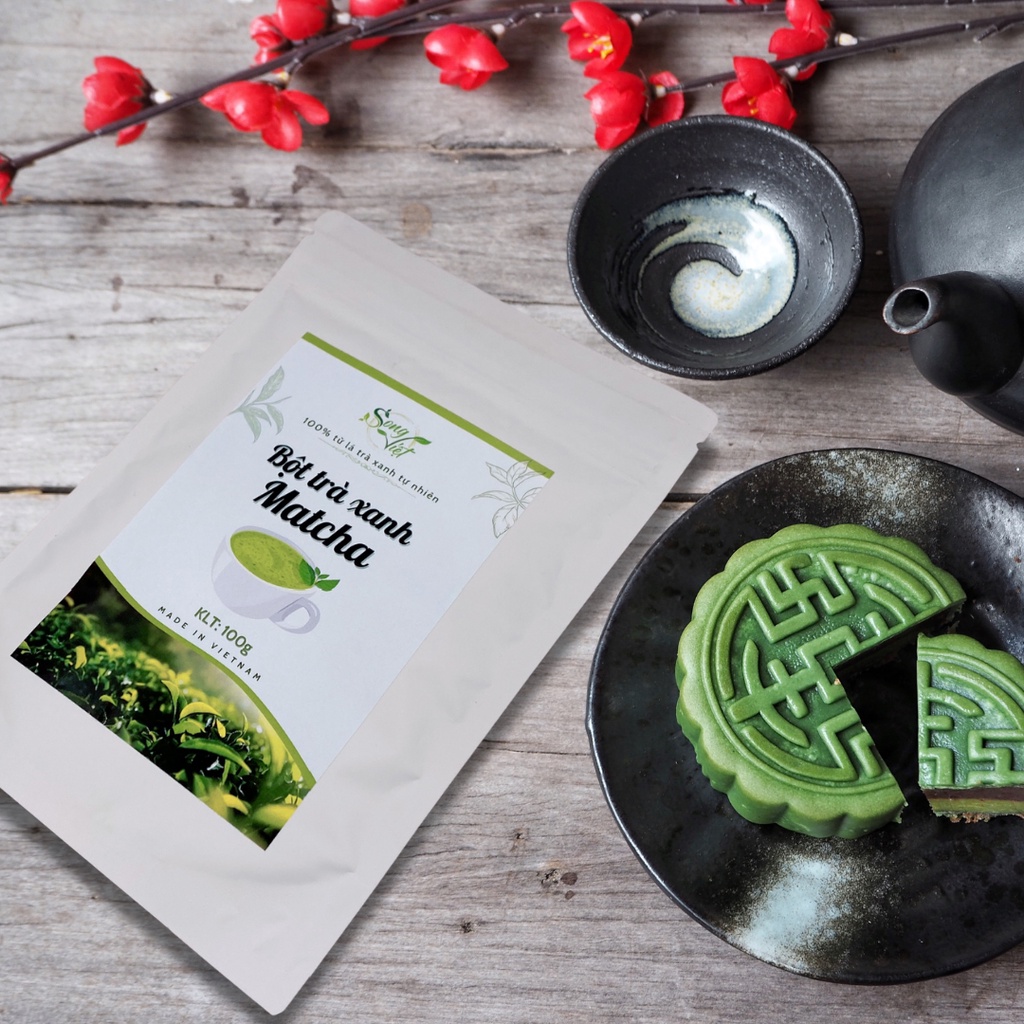 Matcha Trà xanh pha chế, làm bánh Song Việt gói 50Gram