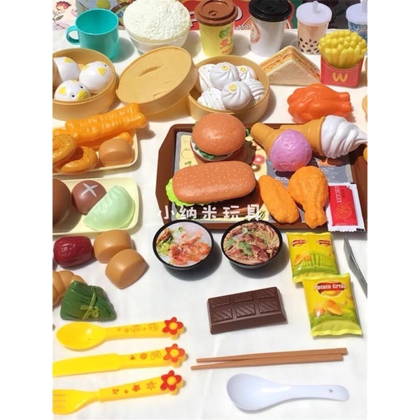 Bộ Đồ Chơi Nấu Ăn 88 Chi Tiết Gồm Các Món Ăn Sinh Động Cho Bé