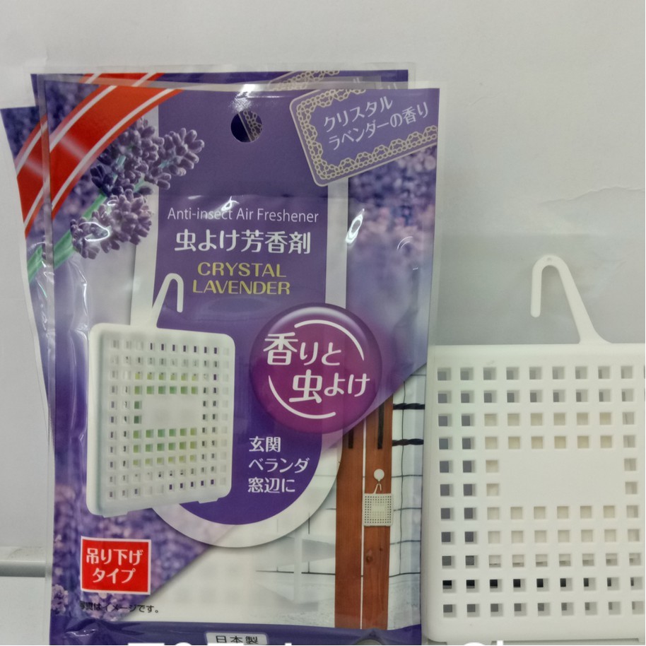 Miếng treo thơm phòng xua muỗi, côn trùng hương lavender NỘI ĐỊA NHẬT BẢN