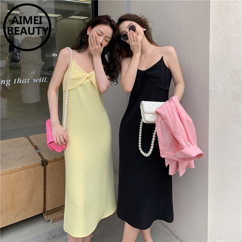 Đầm Xòe Không Tay Thắt Nơ Eo Thời Trang Hè 2021 Cho Nữ | BigBuy360 - bigbuy360.vn