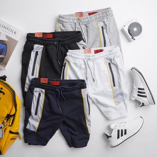 Quần short nỉ nam túi khoá