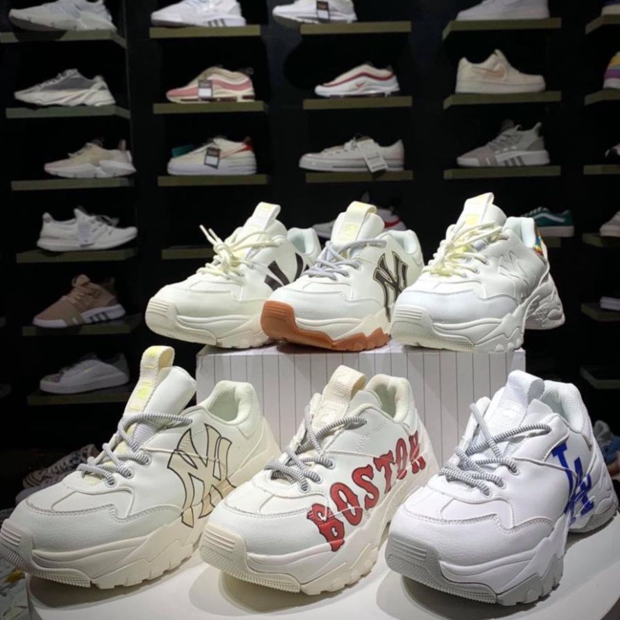 Giày thể thao mlb la, mlb ny, mlb bosston hàng đẹp đế 5cm hot 2022