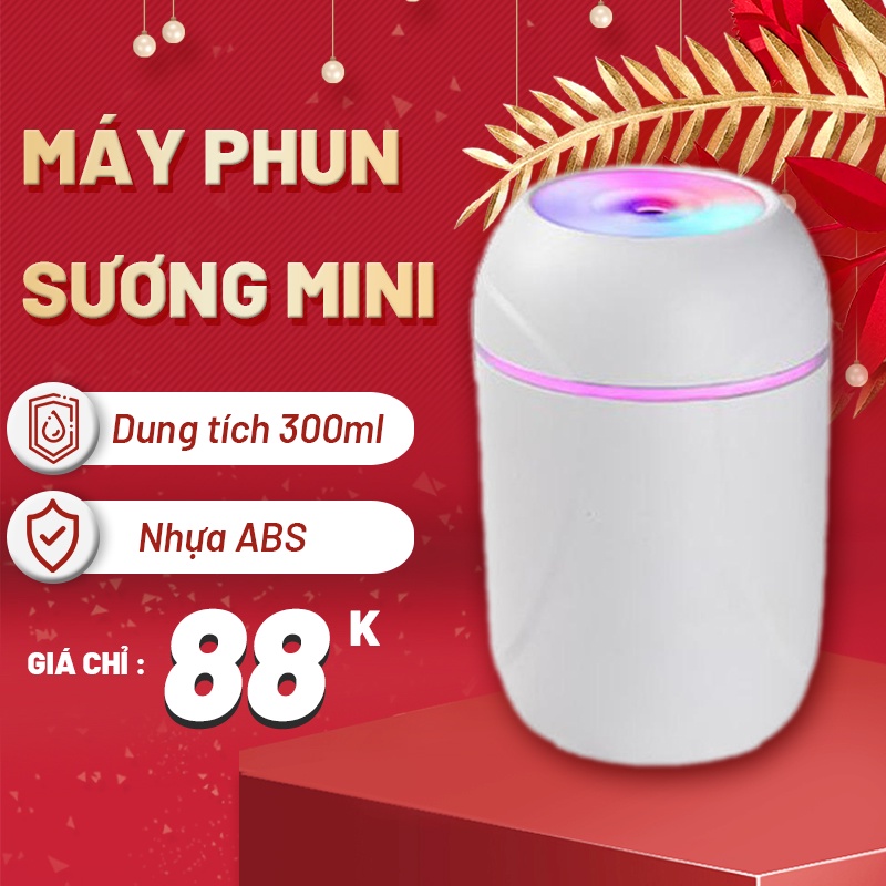 Máy phun sương mini, khuếch tán, tạo ẩm, xông tinh dầu