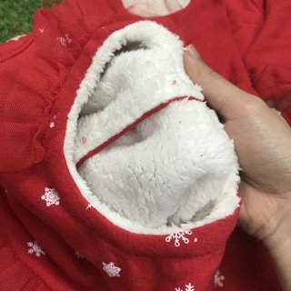 Váy noel bé gái kèm mũ