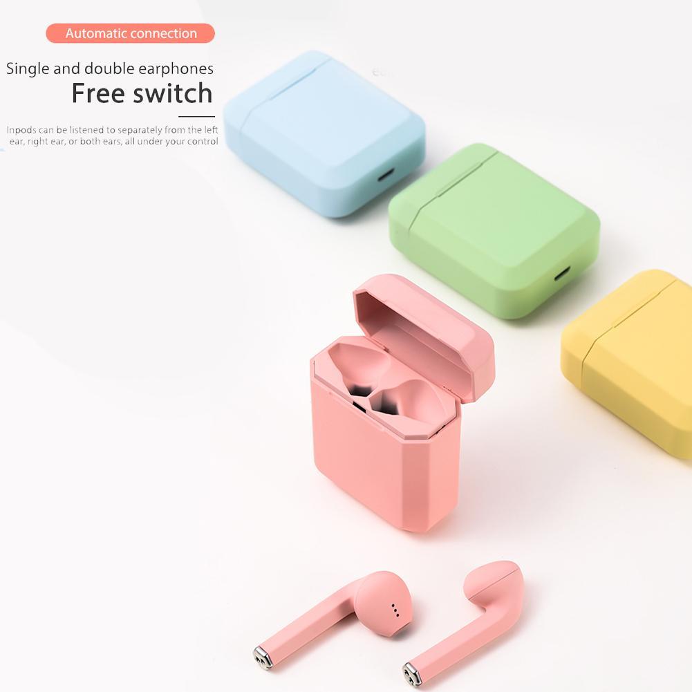 1 Tai Nghe Bluetooth Không Dây Tws 5.0 Màu Macaron