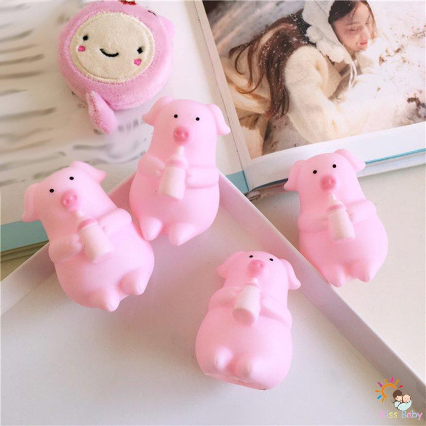 Búp bê chú heo hồng bóp giảm áp lực đáng yêu