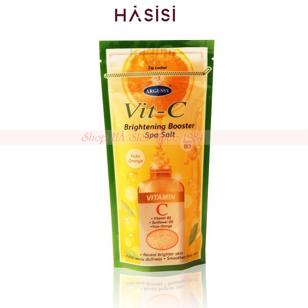 Muối Tắm Tẩy Tế bào chết ARGUSSY - Vit-C Brightening Booster Spa Salt 300g