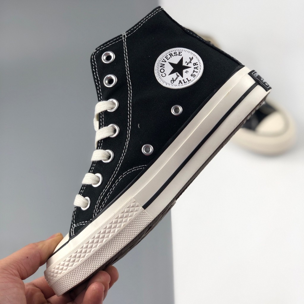 Giày Thể Thao Converse 70s Cổ Cao Phối Màu Đen Trắng Thời Trang Cá Tính