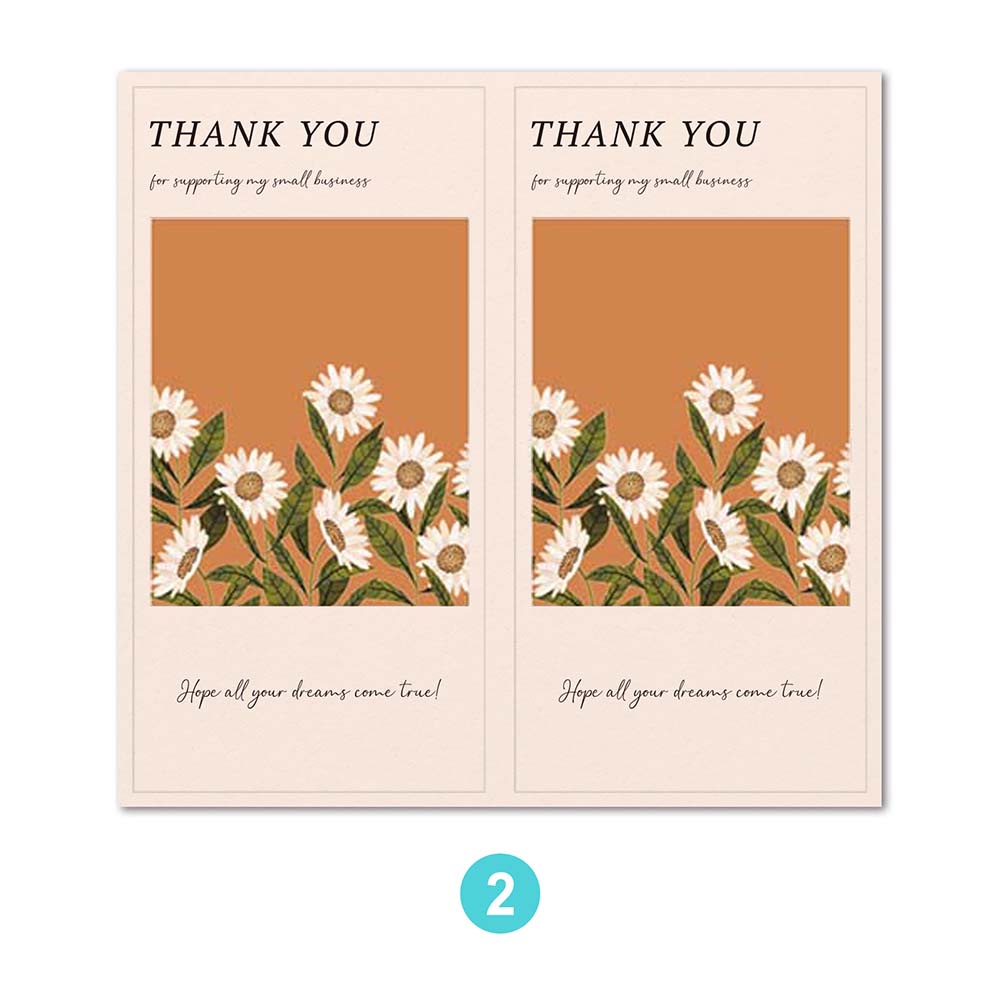 Set 50 Miếng Dán Chữ Thank You Trang Trí Túi Bánh 5*10cm