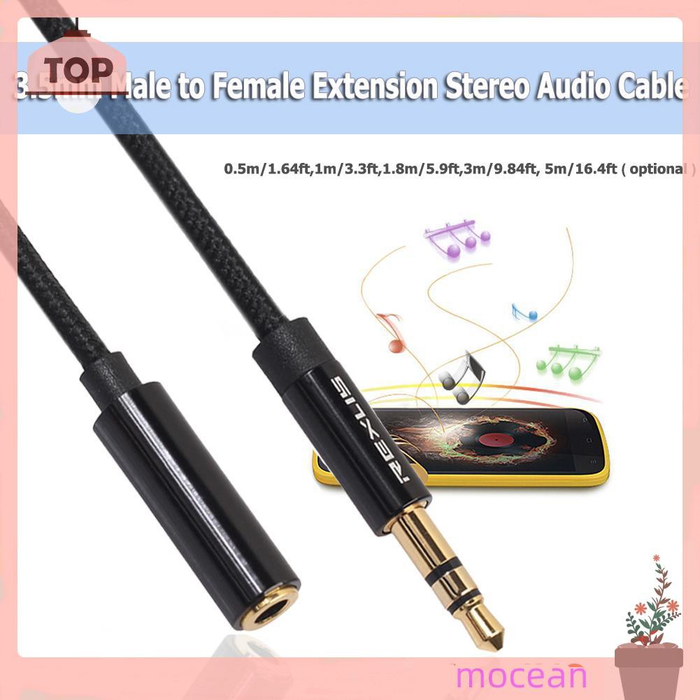 Dây Cáp Âm Thanh Bện Sợi Đầu Chuẩn 3.5mm